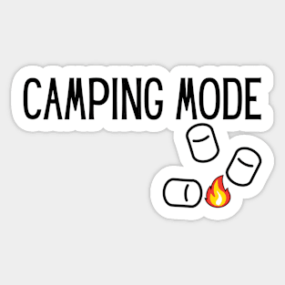 Camping Mode Marshmallow Sticker